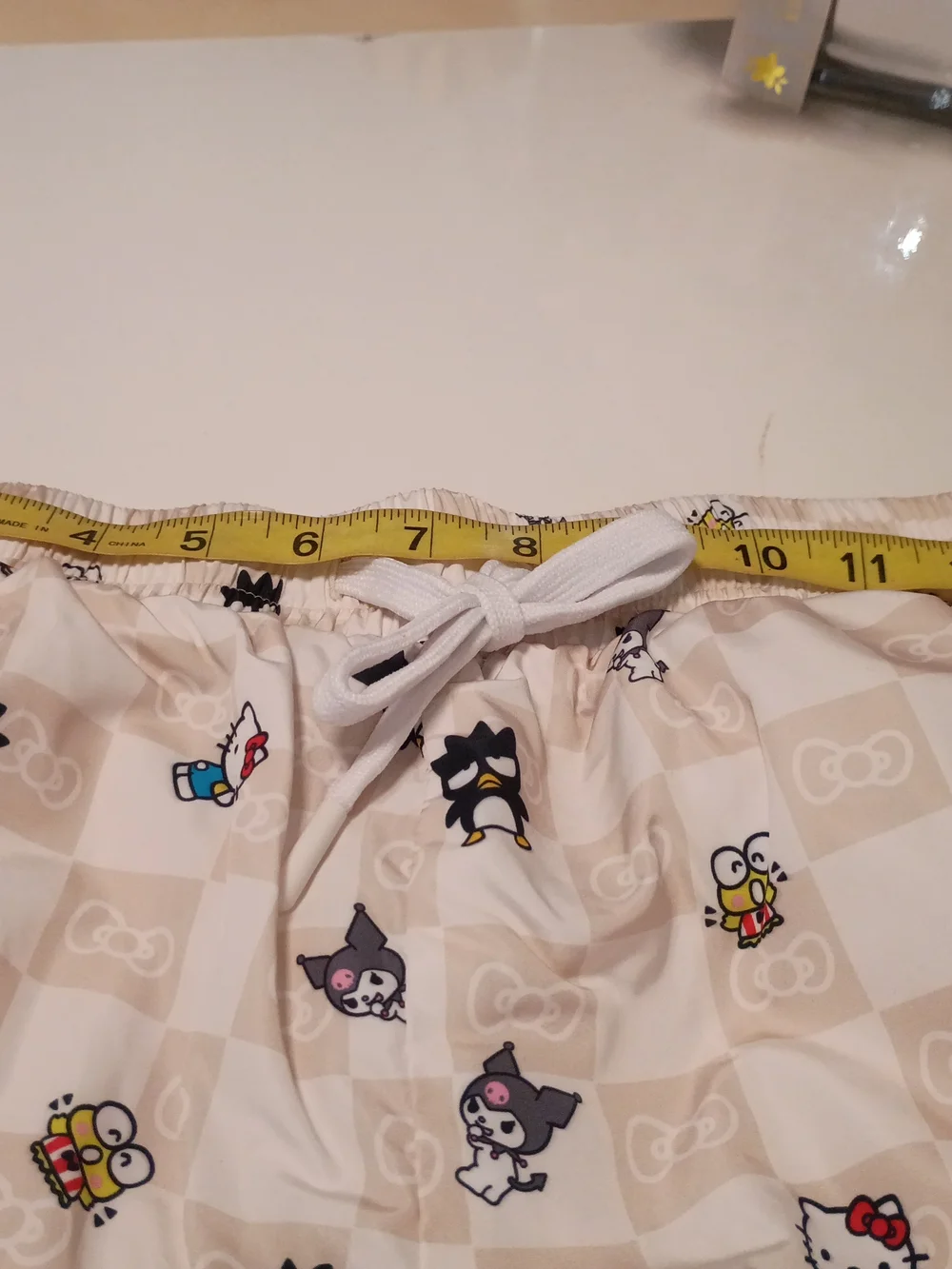 Hello Kitty Kids Beige Character Print Pajama Pants